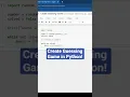 Create Guess the Number Game in Python