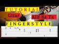 Tutorial Alif Bata Fingerstyle Tab - Yank - Wali (Bag. 1)