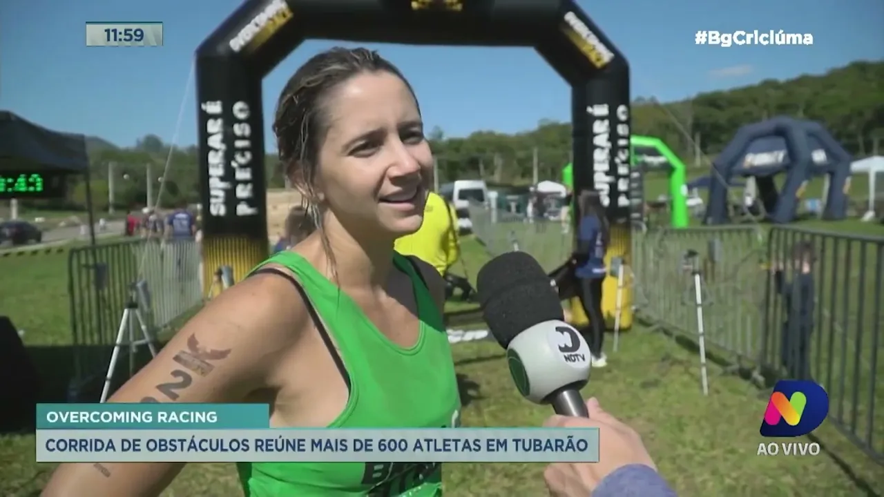 Corrida de obstáculos reúne mais de 600 atletas em Tubarão