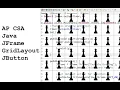AP CSA JFrame GridLayout JButton Chess Checker Bejeweled