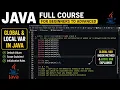Java full stack course in kannada global and local variables explanation SuccessStudio-m5h