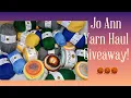 Jo Ann Yarn Haul Giveaway Lion Brand Mandala Basic Stitch Big Twist Arcade Yarn