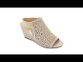 Anne Klein Raize OpenToe Sling Wedge Shootie