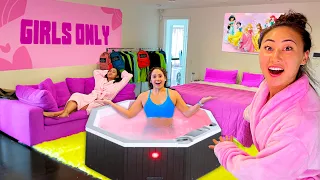 Download We Built the ULTIMATE Girls Lounge in his Room!! MP3
