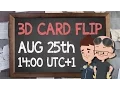 3D Card Flip Live Code Session - Thursday 25th August
