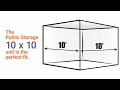10x10 Storage Unit Size Guide