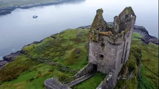 Anchoring by my favorite castle in Scotland