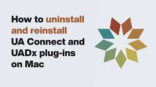 UA Support How to Uninstall Reinstall UA Connect and UAD Native Plug-Ins on macOS