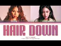 [LYRICS] thuy 'hair down (remix) ft. CHUNG HA' || Color Coded Lyrics