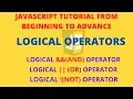 JAVASCRIPT LOGICAL OPERATORS JAVASCRIPT TUTORIAL IN URDU