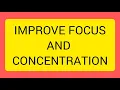 Improve focus and concentration Visual worksheets