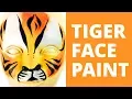 How to face paint a tiger - tiger face painting tutorial