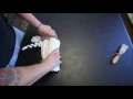 Process and Reveal of a Tie Dye Mandala Tapestry