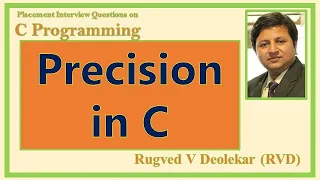 C Question 31 Precision in C