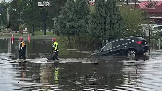 Fort Collins flooding strands hotel guests damages cars