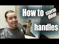 How to install ANY storm door handle EASY You can do it