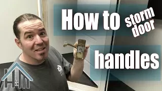 How to install ANY storm door handle EASY You can do it