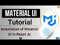 Installation of Material UI in React JS React JS Material UI Tutorial in Hindi MUI in Hindi