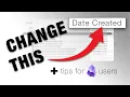 How to change the creation date of a file macOS