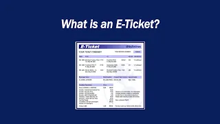What is an E Ticket