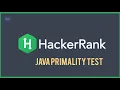 Hacker Rank Java Primality Test