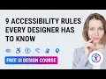 9 accessibility rules that every designer has to know