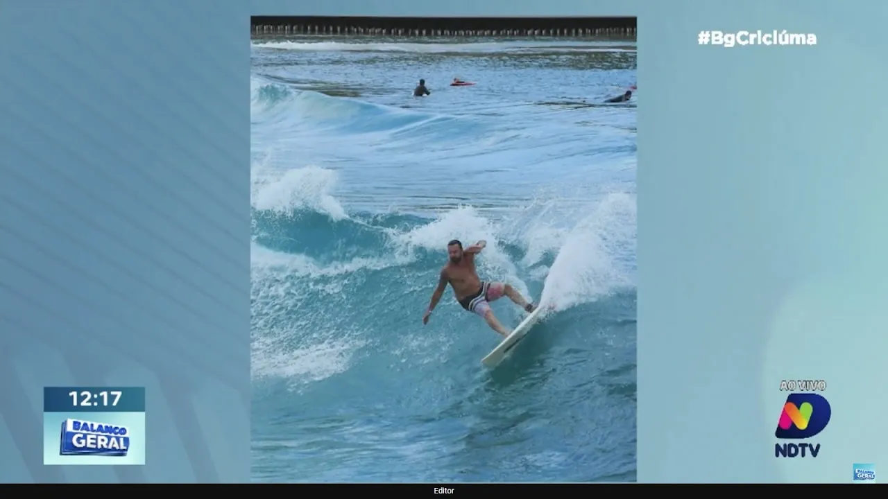 Ney Lopes: Deputado Federal catarinense da show no surf em ondas gigantes
