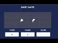 Simple Pair Game using JavaScript