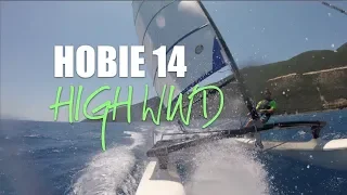 HOBIE 14 Joyride, mast comes down, tow back in!