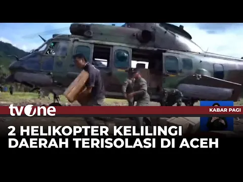 Helikopter Dikerahkan Kirimkan Bantuan Logistik ke Aceh