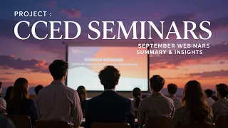 cced seminars september webinars summary