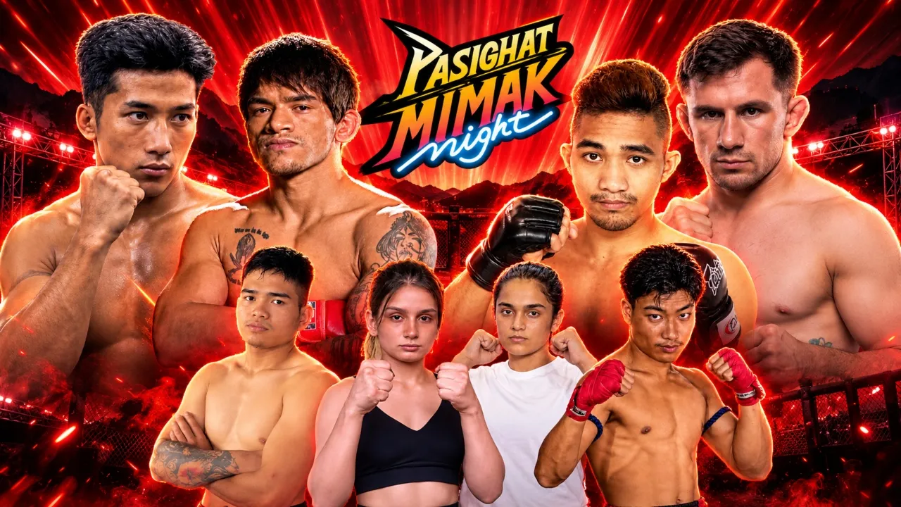 🟡🔴PASIGHAT MIMAK NIGHT LIVE | Jeko Laishram vs Colton Kielbasa | Angad Bisht Returns | Indian MMA 2026-10-24 14:04