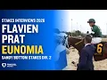 Flavien Prat Talks While Aboard EUNOMIA About the Sandy Bottom Stakes Win