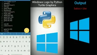 Windows Logo by Python Turtle Programming Python Turtle Graphics