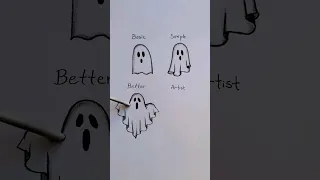 How To Draw A Spooky Ghost Art Artwork Artist Drawing Draw Paint Sketch 