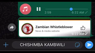 so who recorded this conversation between chishimba kambwili and innocent kalimanshi