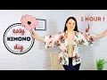 DIY a Kimono-style cardigan in just 1 hour - beginner friendly tutorial