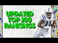 UPDATED TOP 200 - PPR