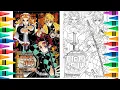 Demon Slayer Coloring Pages - Kimetsu no Yaiba Art