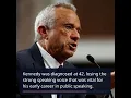The Voice Behind the Disorder Robert F Kennedy Jr s Battle with Dysphonia