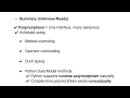 35 Summary Polymorphism
