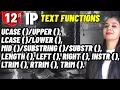 Text functions SQL Single Row Functions Class 12 IP