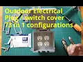 Outdoor electrical plug switch cover - Weatherproof Receptacle Cover