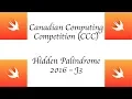 CCC Canadian Computing Competition - 2016 J3