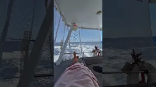 Fast sailing from Bahamas to SXM 🌊 #shorts #sailing #yacht