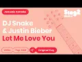 Download Lagu Let Me Love You - DJ Snake, Justin Bieber (Acoustic Karaoke)