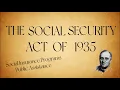 The Social Security Act of 1935