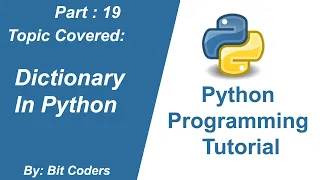 Python Tutorial for Beginners Dictionary Data Type Explained Bit Coders In Hindi