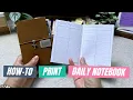 Print Daily Pages for TN Passport Planner