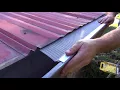 Gutter Guard Install Corrugated Metal